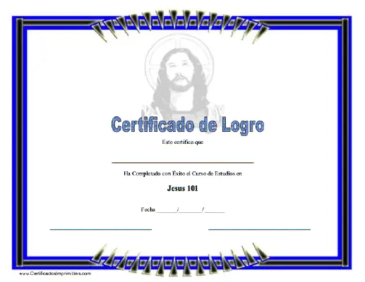 Certificado de Logro certificate