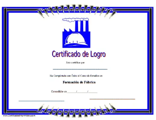 Certificado de Logro certificate