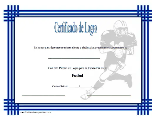 Certificado de Logro certificate