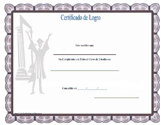 Certificado de Logro certificate