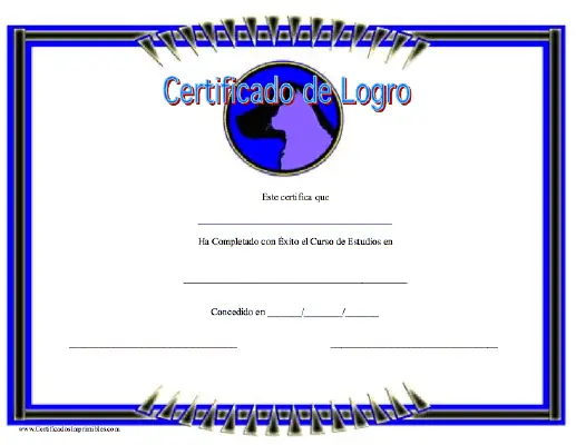 Certificado de Logro certificate