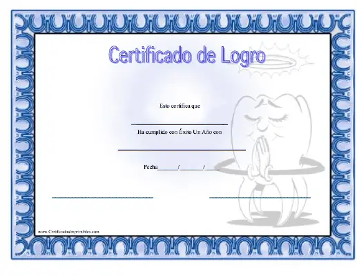 Certificado de Logro certificate