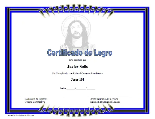 Certificado de Logro certificate