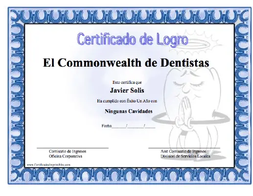 Certificado de Logro certificate